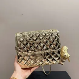 Tasarımcı Çanta Luxurystar Çanta Aynalı Deri Çift Zincir Çanta Lüks Crossbody Çanta Sırt Çantası Yıldız Zinciri Altın ve Gümüş Debriyajlı Omuz Çantası