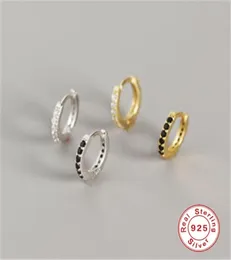 Roxi Small Hoop Ohrringe Gold gefüllte klare Kubikzirkonia -Runde für Frauen Schmuck 100 925 Sterling Silber Ohrring5806335