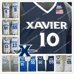 Custom Xavier Musketeers College Basketball #3 Quentin Goodin 5 Trevon Bluiett 32 Zach Freemantle 0 Daniel Ramsey 25 Jason Carter Jersey 4XL 215K