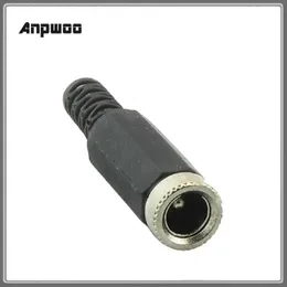 DC Power Female Plug 5.5x2.1mm DC Power Cable Connector Socket Black Coupler för CCTV Camera Connect DC Jack Plug ANPWOO DC05