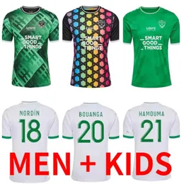 23 24 كـ Saints-Etenne Soccer Jerseys 2023 2024 Etienne Maillot de Foot Asse Khazri Auchiche Bouanga Hamouma Youssouf Abi Camara Kids Kids 297W