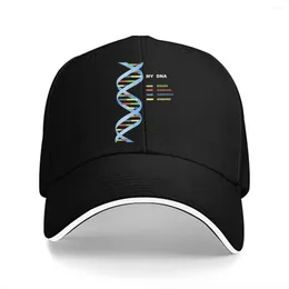 Bollmössor Summer Cap Sun Visor My DNA Triathlon Triathlete Swim Bike Run Hip Hop Cowboy Hat Peaked Hats