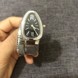 Tasarımcı İzler Kadın Gezinti Reloj Yılan İzle Montre Serpentn Lady Rose Gold Serpantin Bilezik Montre de Luxe Lady için Doğum Günü Hediyesi