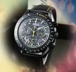 Высококачественные мужские часы Полнофункциональные секундометрические часы Quartz Движение Пилот Хрононоура
