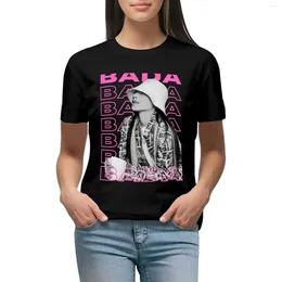 Women's Polos Bada Pink Tshirt Aesthetic Design T-shirt Lady Clothes Funny Kawaii T-shirts For Women Graphic Tees