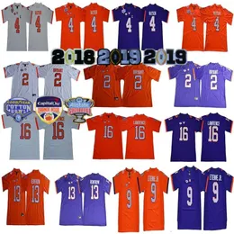 2019 FINALS Cotton Bowl NCAA Clemson Tigers Trevor 16Lawrence Jersey Deshaun Watson 9 Travis Etienne Jr Hunter Renfrow 2018 3065