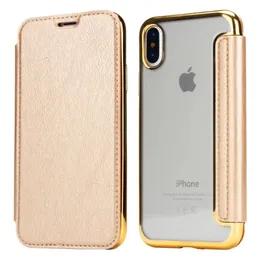 Tasarım Flip Telefon Kılıfı Elektrokürlü TPU iPhone Kılıf Kartı Ekleme İPhone 15 14 11 13 Pro Max X XR XS MAX 12 DERİ OPP PAKETİ