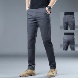 Pantaloni da uomo 98%di cotone a colori solidi indossare affari casual coreano maschio y2k abbigliamento da jogger cargo pantaloni più dimensioni 240429