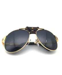 Luxuryretro Pilot Солнцезащитные очки мужчины картер бокалы Santos Shades Женские модные очки солнцезащитные очки ретро -очки Рождество 5543643597