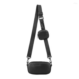 Draw String PU Solid Square -Umhängetaschen Einfach vielseitiger Sinn für Luxusmünzen Geldbeutel kompaktes Crossbody für Frauen 2024 Mode