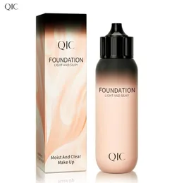 QIC Baby Flasche Liquid Foundation Makeup BB Cream Moisturizer Full täckning 12 timmar långlastande vattentät oljekontroll LightWei8991287