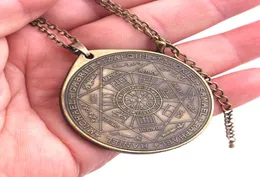 Huilin -Schmuck Gravierte Siegel der sieben Erzengel Unisex Schmuck Bronze Anhänger Halskette58336662