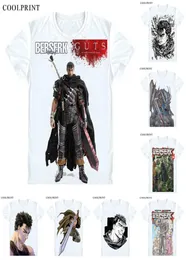 Berserk Kentaro Miura T -shirt Prototypen Guts Black Swordman Anime Anpassad cosplay Tshirt Tryck Kort ärm Tshirt5621244