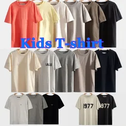 Ess Kids T-Shirts Tasarımcı Bebek Üstler Toddlers Giysiler Korku Erkek Kızlar Tees Siyah Beyaz Sarı Pembe Yaz Tişört Giyim Sporları Chjzfd#