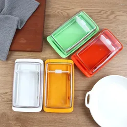 Plates Butter Dish Box Container Cheese Server Sealing Storage Keeper Tray With Lid Kitchen Dinnerware For Home Cutting