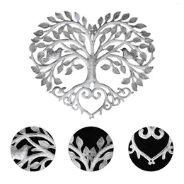 Dekorativa figurer Heminredning Tree of Life Wall Decoration Metal Sculpture Garden Ornament Delicate Hanging