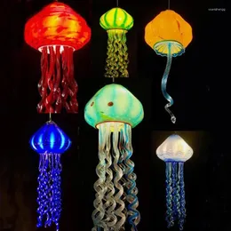 Lampadiers Longree Glass Jellyfish lampadario Arte Arte Art Decor fatte a mano lampada sospesa per la cucina domestica