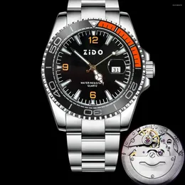 Нарученные часы Utai's Men's Watch High Beauty Business Sports Водонепроницаемое из нержавеющей стали Японское движение мужское модное кварцевые часы часов