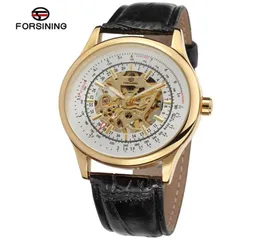 Forsining Brand Luxus Männer Mode Skelett Watchwatch Classic Retro Design Transparent Case Creative Selfwind Mechanical Watch S2321694
