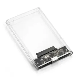 USB 2.0 HDD Muhafaza 2.5 inç 2.5 "Seri Port SSD sabit disk kasası Desteği 6 TB Şeffaf Mobil Harici HDD Kılıf Dizüstü Bilgisayar