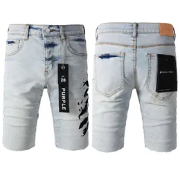 Marke Denim Shorts für Mann Spot American High Street Blue Print Jeans Designer Mode Luxus 1098