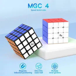 YJ MGC 4x4 M Magnetic Magic Speed ​​Cube Sticker No Professional Violin Toy MGC 4 M Cube Magic Puzzle MGC4 240428