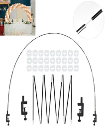 파티 장식 탈착식 테이블 풍선 아치 키트 생일 작은 아치 웨딩 홀리데이 도구 2537367