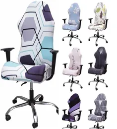 Gamer Chair Cover Stretch Spandex Office -Spiel Liegestütze Racing Gaming Computer Cover Relax Club Sessel Sitz Slip Covers 2203024436273