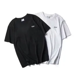 2018 Summer New Top SS16 Vetements Letter Prip Men Women Black White Short Sleeve Camise