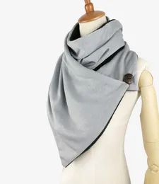 Couverture تصميم الوشاح الشتاء Women Man Foulard Femme Knit Mens Button Neck Drearer Darf Hijab Wraps1941913