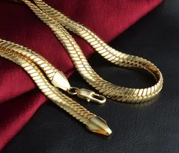 Fashion europea e americana Vendi Figaro Gold Ploteted Necklace Chain Style Hip Hop Style 9mm 20 pollici255P4671036