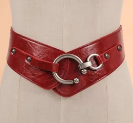 2021 Fashion Ladi Drs Wide Belt Leather Woman Elastic Midje Belt4835186