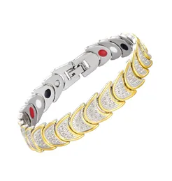 Ny design Moon Chain Magnetic Armband Strålning Skydd Kopparlänk Kedjekedjan Energimagneter Charmarmband Bangle Armband W4261985