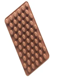 Nowa wysokiej jakości silikon 55 Mini ziaren kawy czekoladowy cukier cukier forma formy dekoracje 100pcs dhlfedex sn2841822