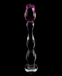 Domi 213 cm Serie di ghiaccio e fuoco Rose Flower Design Women Dildo Butt Cuck Plug Anal Plug Sex Toys Y2004212892238