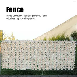 Decorative Flowers Artificial Hedges Trellis Panels Flower Net Wedding Decor Bordering Garden Yard Fence Privacy Screen