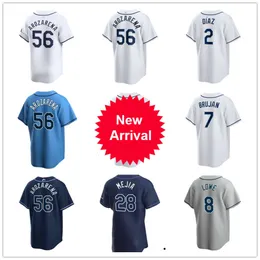 Tampa Custom Bay Rays Baseball Jerseys Austin Shenton 56 Randy Arozarena 1 Richie Palacios 43 Harold Ramirez 10 AMED ROSARIO 22 JOS Siri 12 Wade Boggs