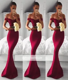 2018 elegante fora do ombro sereia baile vestidos longos vestidos formais baratos vestidos de festa de festas