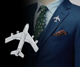 Vintage Uçak Broş Erkekleri Takım Kapı Pimi Mini Sevimli Alaşım Rozeti Kazak Ceket Dekor Yaka Pin Moda Takı H10181785967