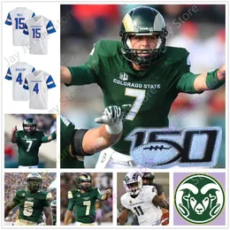 Anpassad Colorado State Football Jersey CSU College Jaylen Thomas Jamal Hicks K J Carta-Samuels Izzy Matthews Preston Williams Men 3212