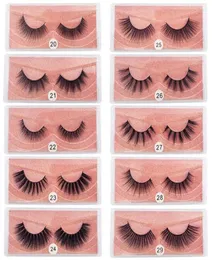 Neue 10styles 3D Nerz Wimpern natürliche falsche Wimpern weiche Make -up -Erweiterung Make -up gefälschte Augenwimpern 3D Serie8840540