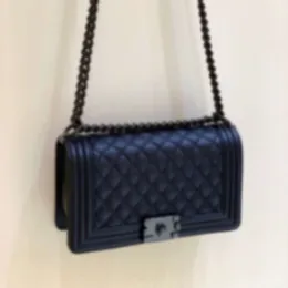 Väskor Totes Chain Diamond Grid Single Shoulder Diagonal Cross Bag, Caviar Postman Women's Small Doft Wind äkta läder Original Sheepskin Spicy Mom Bag