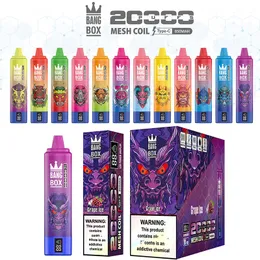 BANG BANG ORIGINALE 20000 soffio 20k a vapo vapottero usa e getta a vaporita a vena vapore vapore usa e getta e sigaretta 650 mAh batteria ricaricabile da 25 ml di vapori di vaporifumo 15k tornado