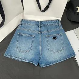 Women Denim Jeans Back Triangle Logo Shopiqued Shorts Luxury Shorts with Label and Tag MLXL