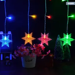 Sznurki śnieg i lodowe światła 4 kolory Wysoka jasność, tworząc świąteczną atmosferę energetyczną oszczędność długiej usługi Curtyna życia