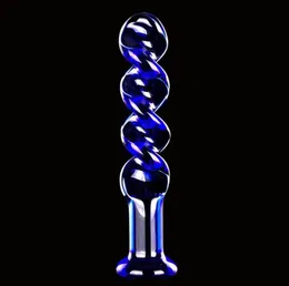 170x30 mm blu Crystal Dildo Glass Sex Plugs Assole Plug Cuggino Anus Massager4377757