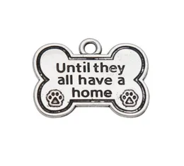 Allay Dog Bone Shape Charms Até que todos tenham um Charms de impressão de pata de cachorro em casa 2025mm 50pcs aac9745154361