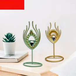 Candele detenuti creativi dorati Ornamenti Minimalisti Romantic Romantico Proppetti di nozze Candelabros Decorazione per la casa BS50CH