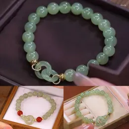 Bangle Fashion مزدوج الحلقة المتشابكة Hetian Jade Bededed Bracelet Femalem