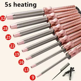 Hair Curlers Straighteners Professional Ceramic Hair Curler LED Digital Temperature Display Curling Iron Roller Curls Wand Waver Hair Styling Tool 20#122 Y240504